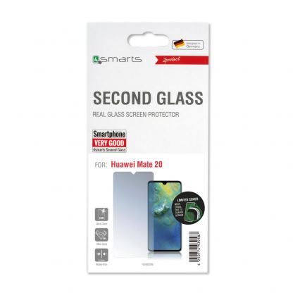4smarts Second Glass Curved - калено стъклено защитно покритие с извити ръбове за целия дисплея на Huawei Mate 20 (прозрачен) 3