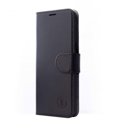 JT Berlin LeatherBook Kreuzberg Case - хоризонтален кожен (естествена кожа) калъф тип портфейл за Huawei Mate 20 Pro (черен) 2