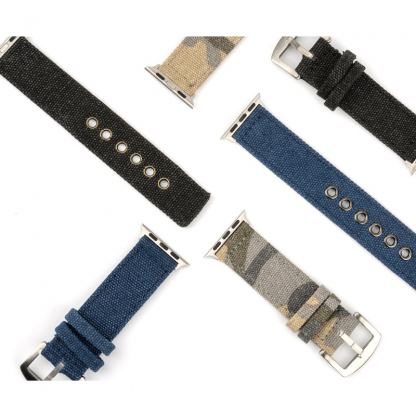 4smarts Cotton Wrist Band - памучна каишка за Apple Watch 38мм, 40мм (черен) 2