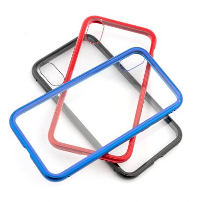 4smarts Magnet Cover ALO-X - алуминиев магнитен кейс за iPhone Xs, iPhone X (син) 4