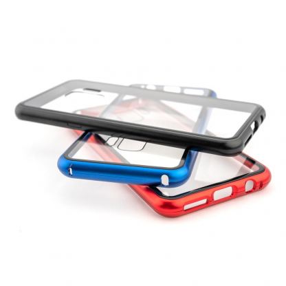 4smarts Magnet Cover ALO-X - алуминиев магнитен кейс за Samsung Galaxy S9 (червен)  3