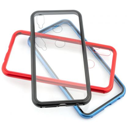 4smarts Magnet Cover ALO-X - алуминиев магнитен кейс за Huawei P20 Lite (черен)  4