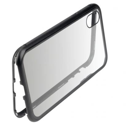 4smarts Magnet Cover ALO-X - алуминиев магнитен кейс за Huawei P20 Lite (черен)  6