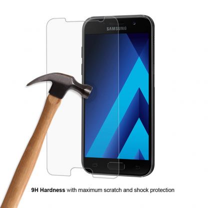 Eiger Tempered Glass Protector 2.5D - калено стъклено защитно покритие за дисплея на Samsung Galaxy A3 (2017) (прозрачен) 4