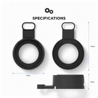 Elago Google WiFi Outlet Wall Mount - силиконова поставка за Google WiFi (черна) 6