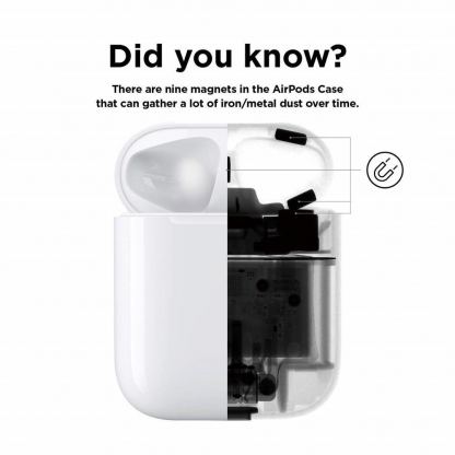 Elago AirPods Dust Guard - комплект метални предпазители против прах за Apple AirPods (златист) 6