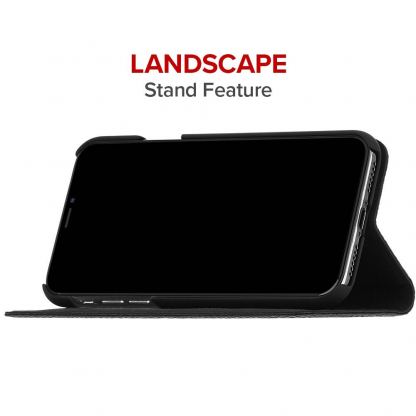 CaseMate Barely There Folio Case - кожен калъф, тип портфейл за iPhone XR (черен) 4