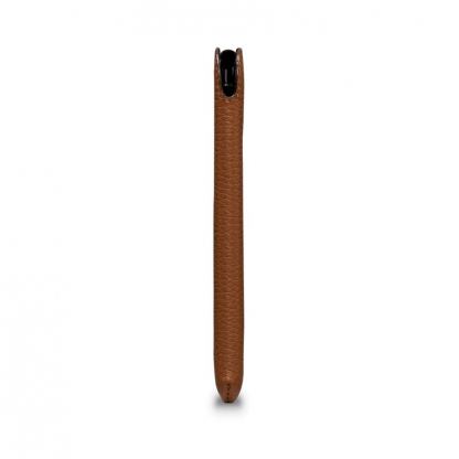 SENA UltraSlim Classic Pouch - кожен калъф (естествена кожа, ръчна изработка) за iPhone XR (кафяв) 2