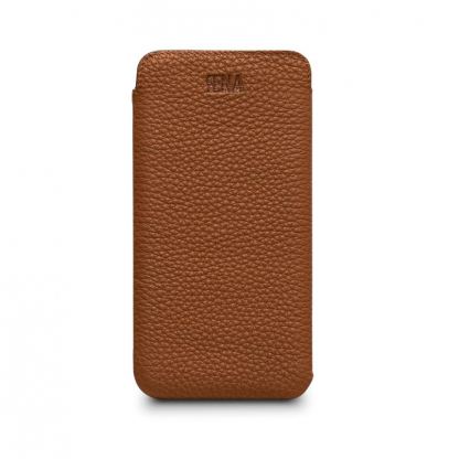 SENA UltraSlim Classic Pouch - кожен калъф (естествена кожа, ръчна изработка) за iPhone XS Max (кафяв) 4