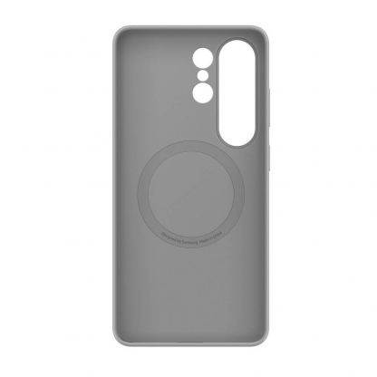 Оригинален силиконов кейс с Qi2 поддръжка за Samsung Galaxy S26 Ultra - Samsung Silicone Magnet Cover Case EF-ES948CJE (сив) 3