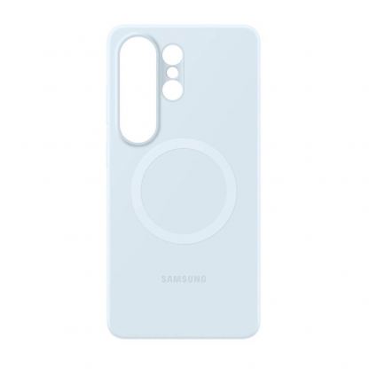 Оригинален силиконов кейс с Qi2 поддръжка за Samsung Galaxy S26 Ultra - Samsung Silicone Magnet Cover Case EF-ES948CLE (светлосин) 3