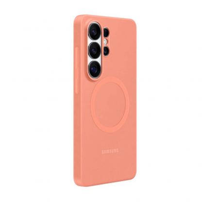 Оригинален силиконов кейс с Qi2 поддръжка за Samsung Galaxy S26 Ultra - Samsung Silicone Magnet Cover Case EF-ES948COE (оранжев) 2