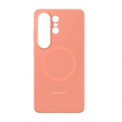 Оригинален силиконов кейс с Qi2 поддръжка за Samsung Galaxy S26 Ultra - Samsung Silicone Magnet Cover Case EF-ES948COE (оранжев) 3