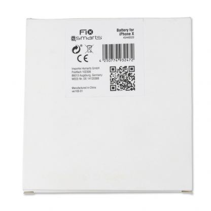 FIX4smarts Battery - качествена резервна батерия за iPhone X (3.82V 2716mAh) 2