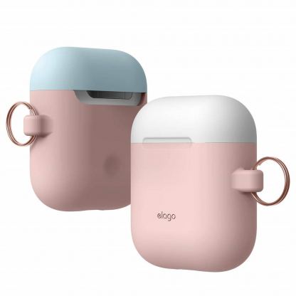 Elago Duo Hang Silicone Case - силиконов калъф за Apple Airpods (розов) 3
