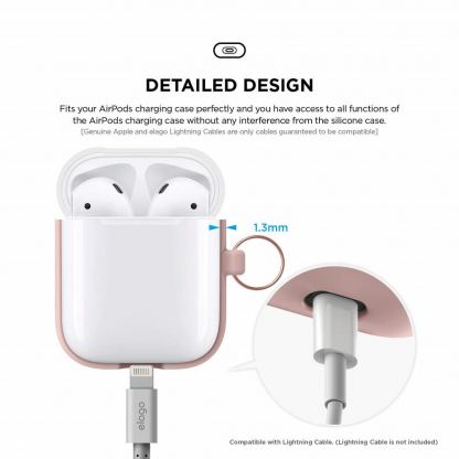 Elago Duo Hang Silicone Case - силиконов калъф за Apple Airpods (розов) 8