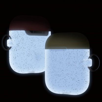 Elago Duo Hang Silicone Case - силиконов калъф за Apple Airpods (златист-фосфоресциращ) 5