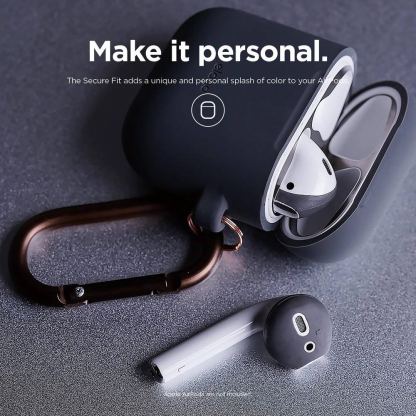 Elago Airpods Secure Fit - антибактериални силиконови калъфчета за Apple Airpods (бял) (4 броя) (бял) 5