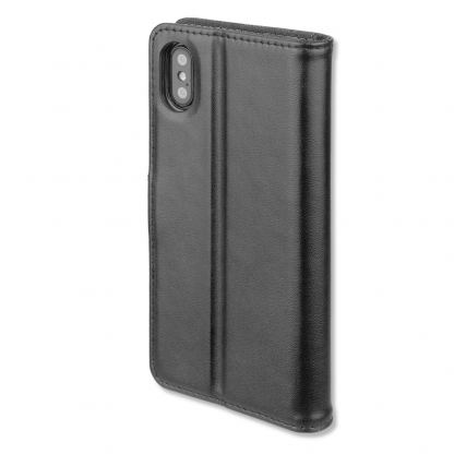 4smarts Premium Wallet Case URBAN - кожен калъф с поставка и отделение за кр. карта за iPhone XS Max (черен) 2