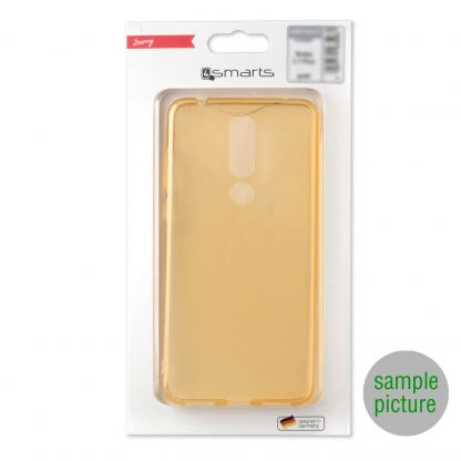 4smarts Soft Cover Invisible Slim - тънък силиконов кейс за iPhone X, iPhone XS (златист) (bulk) 5
