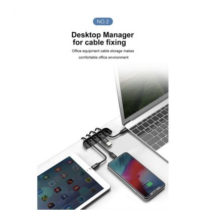 Baseus Auxiliary for Film & Cable Bundle - органайзер за кабели и помощник при поставянето на стъклени протектори за iPhone 11 Pro Max, iPhone XS Max 9