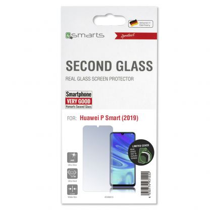 4smarts Second Glass 2.5D - калено стъклено защитно покритие за дисплея на Huawei P Smart (2019) (прозрачен) 3