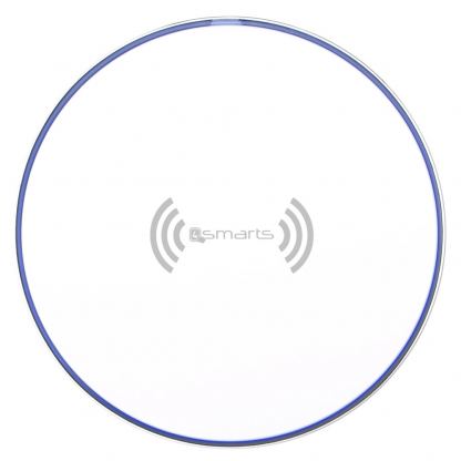 4smarts Inductive Fast Charger VoltBeam Style 10W - поставка (пад) за безжично захранване за QI съвместими устройства (бял) 3