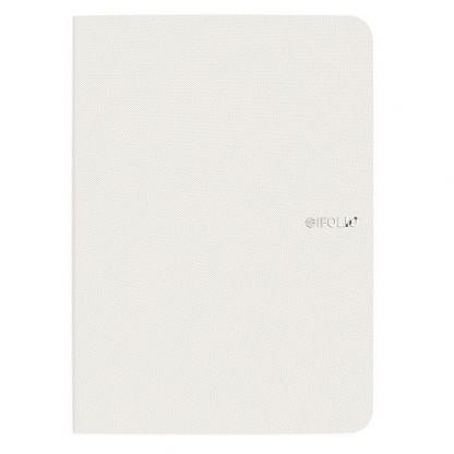 SwitchEasy CoverBuddy Folio Case - кожен кейс с поставка и отделение за Apple Pencil 2 за iPad Pro 12.9 (2018) (бял) 2