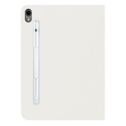 SwitchEasy CoverBuddy Folio Case - кожен кейс с поставка и отделение за Apple Pencil 2 за iPad Pro 11 (2018) (бял) 3