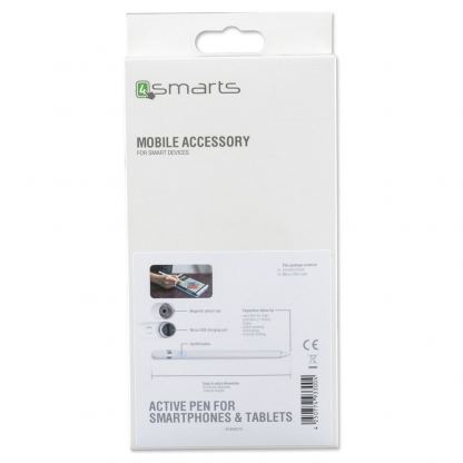 4smarts Pencil - професионална писалка (microUSB) за таблети и смартфони (бял) 6