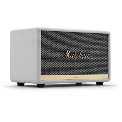 Marshall Acton II - безжичен аудиофилски спийкър за мобилни устройства с Bluetooth и 3.5 mm изход (бял)