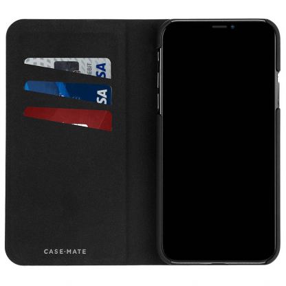CaseMate Barely There Folio Case - кожен калъф, тип портфейл за iPhone XR (кафяв) 4