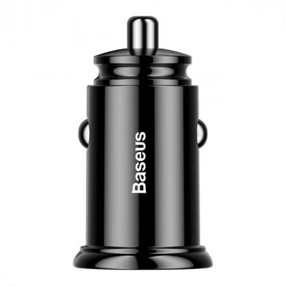 Baseus Dual USB QC 3.0 Car Charger - зарядно за кола с два USB изхода и технология за бързо зареждане (черен) 5