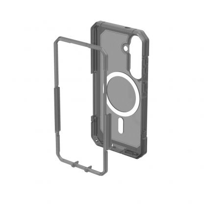 Удароустойчив хибриден кейс с MagSafe за Samsung Galaxy S26 - Urban Armor Gear Trooper MagSafe Case (сив-прозрачен) 3