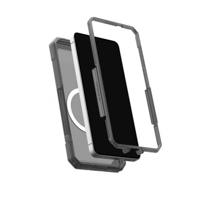 Удароустойчив хибриден кейс с MagSafe за Samsung Galaxy S26 - Urban Armor Gear Trooper MagSafe Case (сив-прозрачен) 19