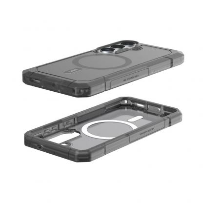 Удароустойчив хибриден кейс с MagSafe за Samsung Galaxy S26 - Urban Armor Gear Trooper MagSafe Case (сив-прозрачен) 20