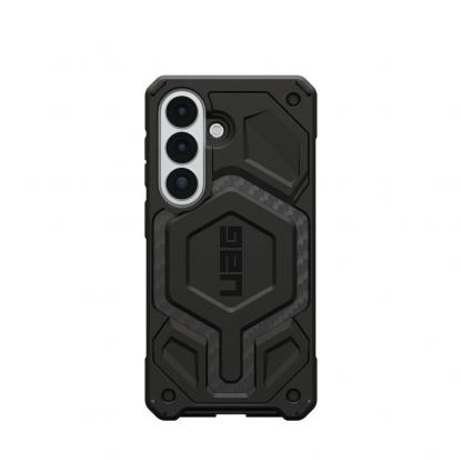Удароустойчив хибриден кейс с MagSafe за Samsung Galaxy S26 - Urban Armor Gear Monarch Pro Case (черен-карбон) 4