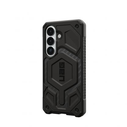 Удароустойчив хибриден кейс с MagSafe за Samsung Galaxy S26 - Urban Armor Gear Monarch Pro Case (черен-карбон) 5