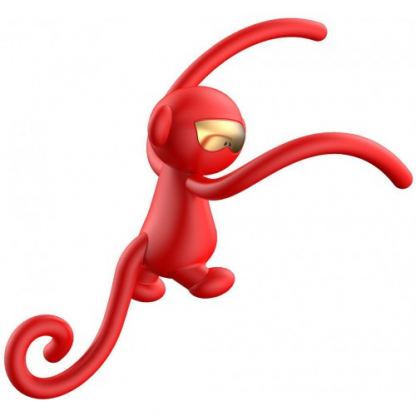 Baseus Monkey-Shaped Vehicle Fragrance - ароматизатор за автомобил с формата на маймунка (червен) 3