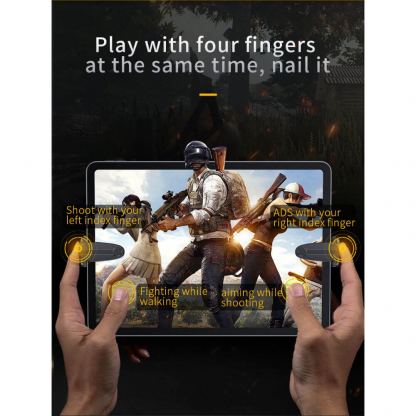 Baseus Shooting Game Tool For Pad - помощен инструмент за стрелба за STG, FPS, TPS и други игри (черен) 4