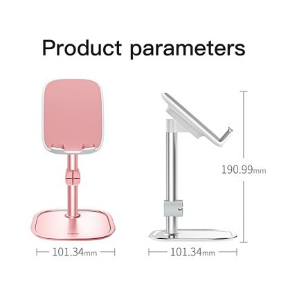 Baseus Literary Youth Desktop Bracket - елегантна поставка за бюро и гладки повърхности за смартфони и таблети (сребрист) 3