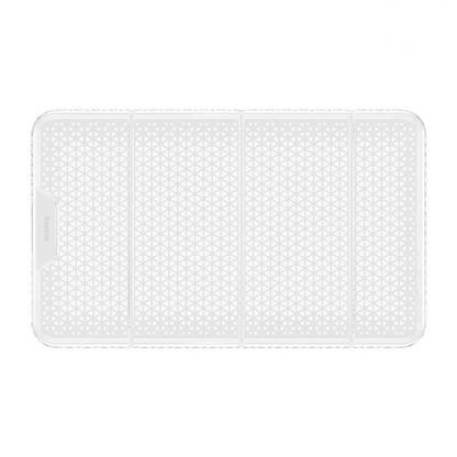 Baseus Folding Bracket Antiskid Pad - сгъваема лепяща се силиконова поставка за табло и гладки повърхности за мобилни телефони (прозрачен) 4