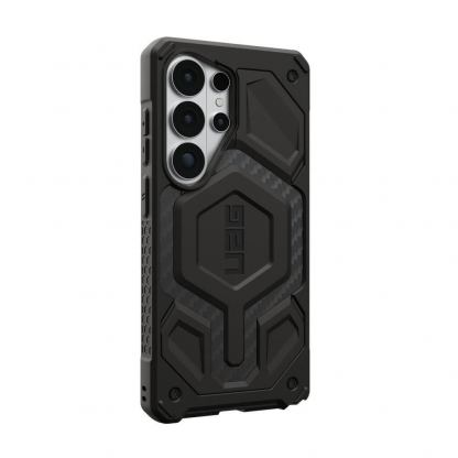 Удароустойчив хибриден кейс с MagSafe за Samsung Galaxy S26 Ultra - Urban Armor Gear Monarch Pro Carbon Fiber Case (черен) 5