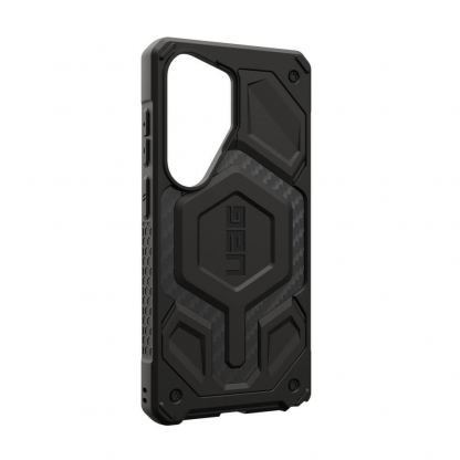 Удароустойчив хибриден кейс с MagSafe за Samsung Galaxy S26 Ultra - Urban Armor Gear Monarch Pro Carbon Fiber Case (черен) 9