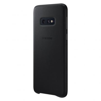 Samsung Leather Cover EF-VG973LB - оригинален кожен калъф (естествена кожа) за Samsung Galaxy S10 (черен) 3