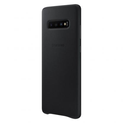 Samsung Leather Cover EF-VG975LB - оригинален кожен калъф (естествена кожа) за Samsung Galaxy S10 Plus (черен) 3