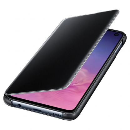 Samsung Clear View Cover EF-ZG970CB - оригинален кейс, през който виждате информация от дисплея за Samsung Galaxy S10E (черен) 4