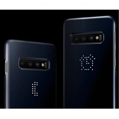 Samsung LED Cover EF-KG975CW - оригинален заден кейс, през който виждате информация от Samsung Galaxy S10 Plus (бял) 8