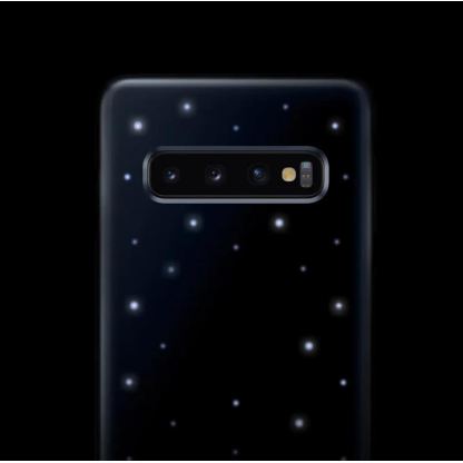 Samsung LED Cover EF-KG975CW - оригинален заден кейс, през който виждате информация от Samsung Galaxy S10 Plus (бял) 9