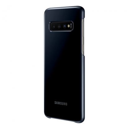 Samsung LED Cover EF-KG973CB - оригинален заден кейс, през който виждате информация от Samsung Galaxy S10 (черен) 2